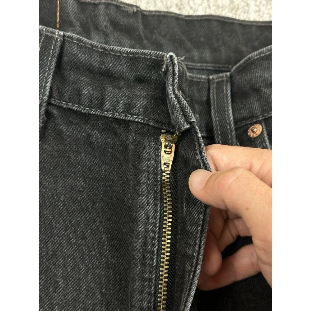 vintage levis 550 faded black relaxed baggy fit jeans size 12 L 30x32 WOMENS